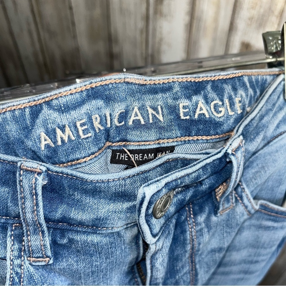 American Eagle The Dream Jean Super High Rise Jegging Distressed Women’s 0 - Picture 6 of 8